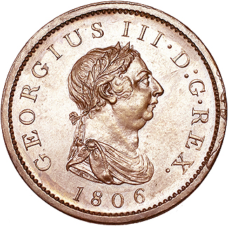George III. Ae penny. 1806