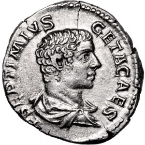 GETA. AR denarius. 209 – 212 A.D.