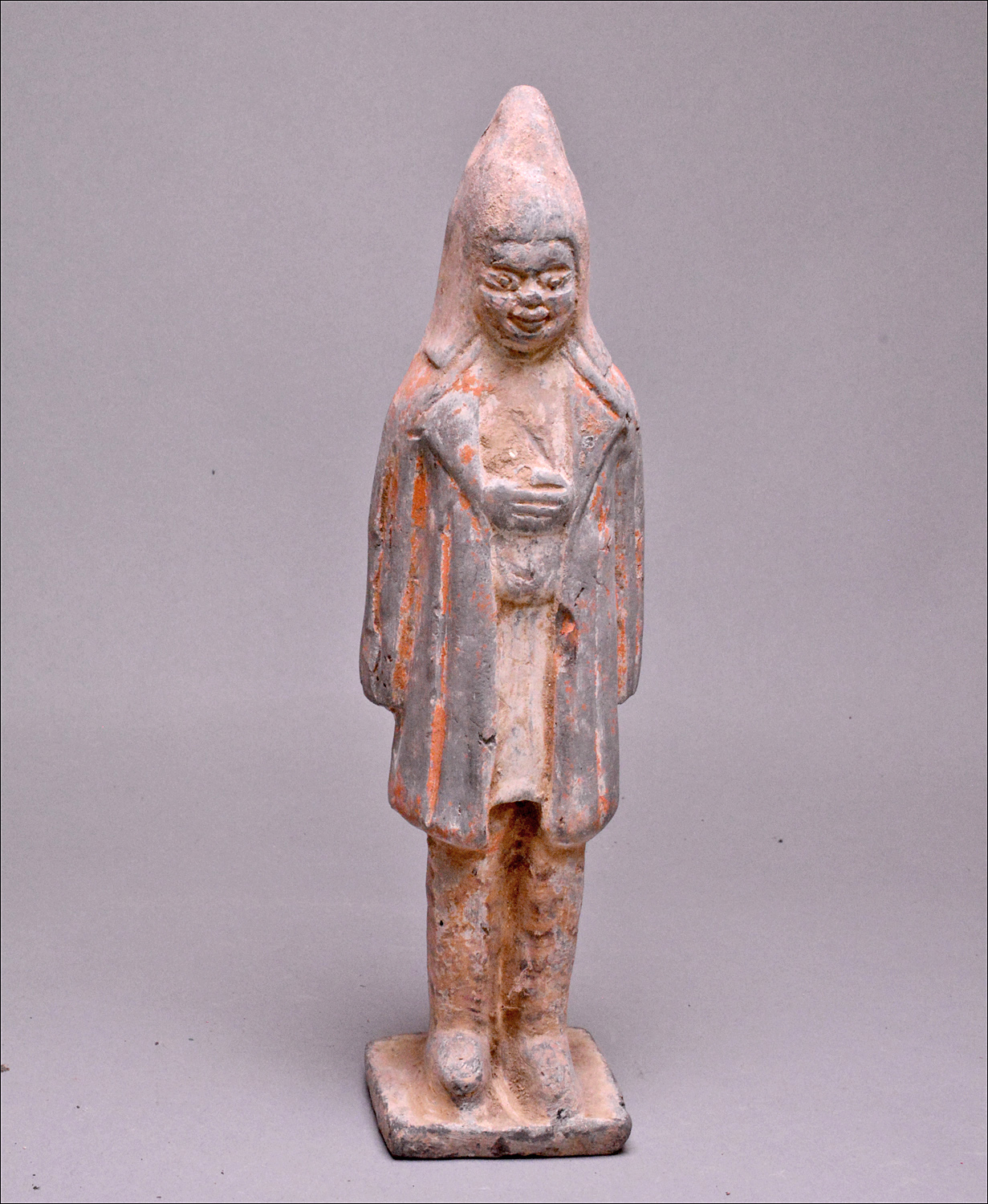 T’ang dynasty terracotta figure.
