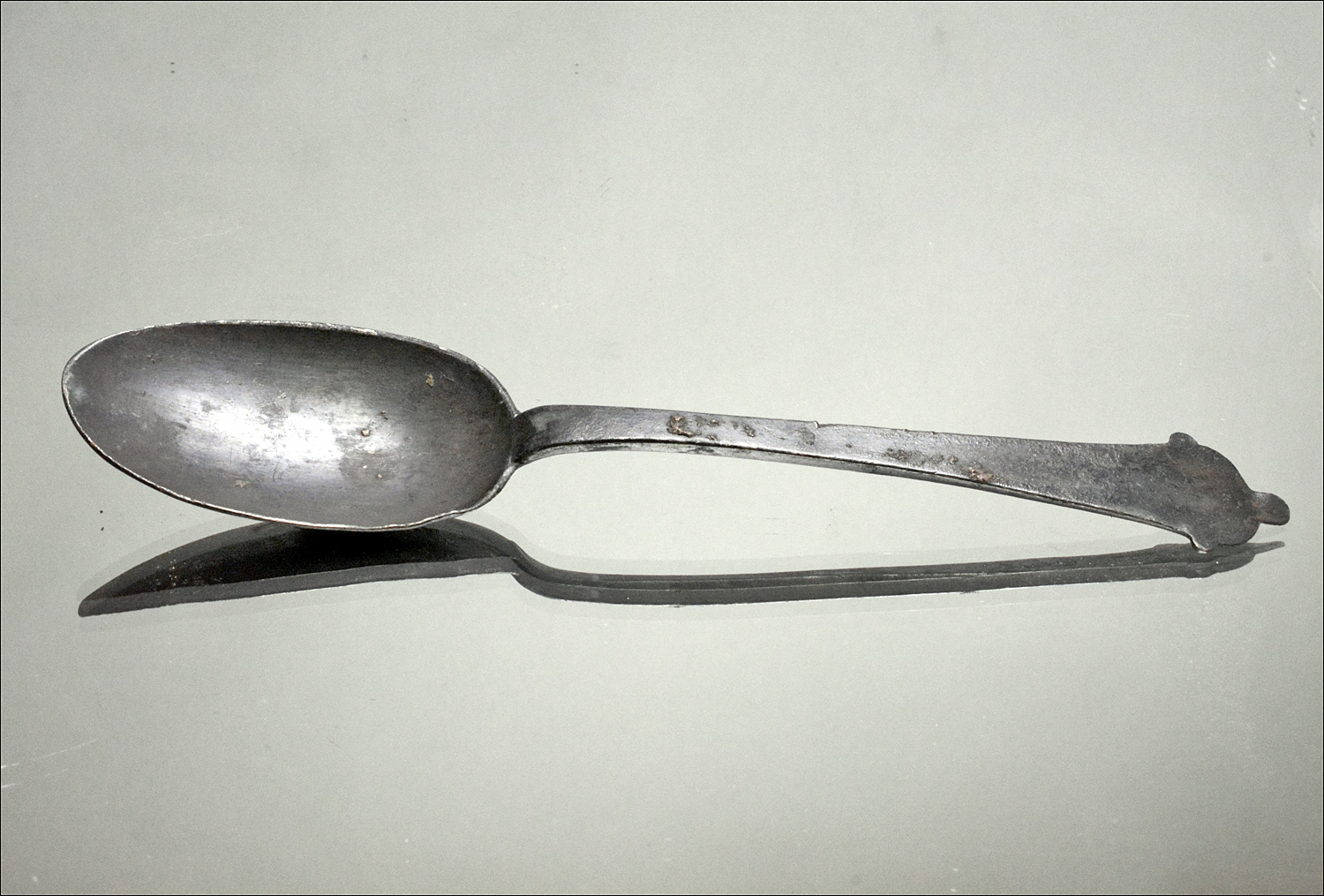 18th century pewter spoon with good marks