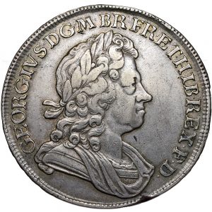 George I. Crown 1716.   Good Very Fine..  12101.