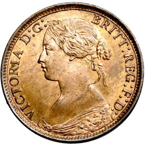 Victoria. Farthing. .   Lustrous Uncirculated..  12310.